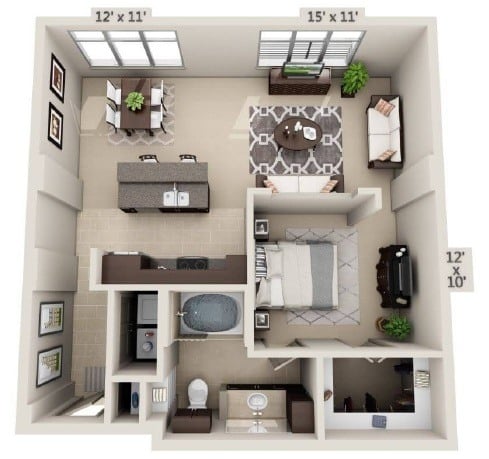 A1A- Renovated floor plan
