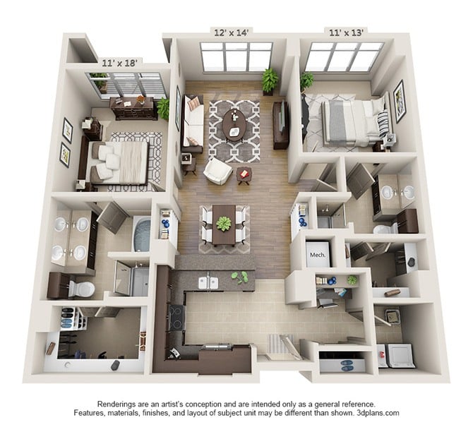 B2C floor plan