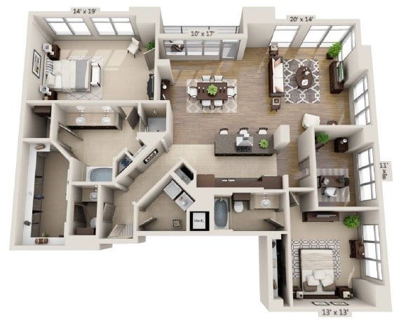B2.5D- Renovated floor plan