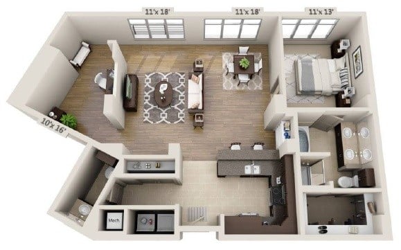 A1.5D- Renovated floor plan