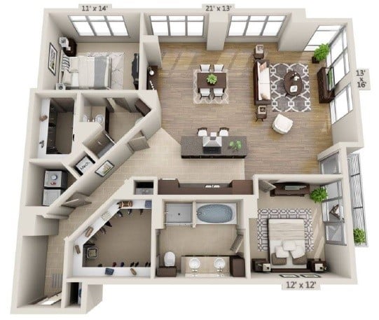 B2H- Renovated floor plan