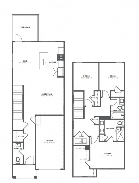 Plan A floor plan