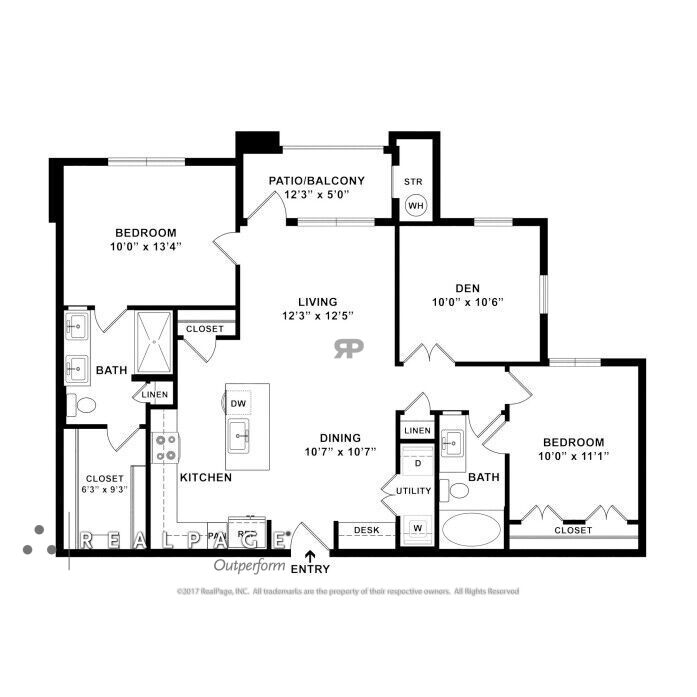 B7 Den floor plan