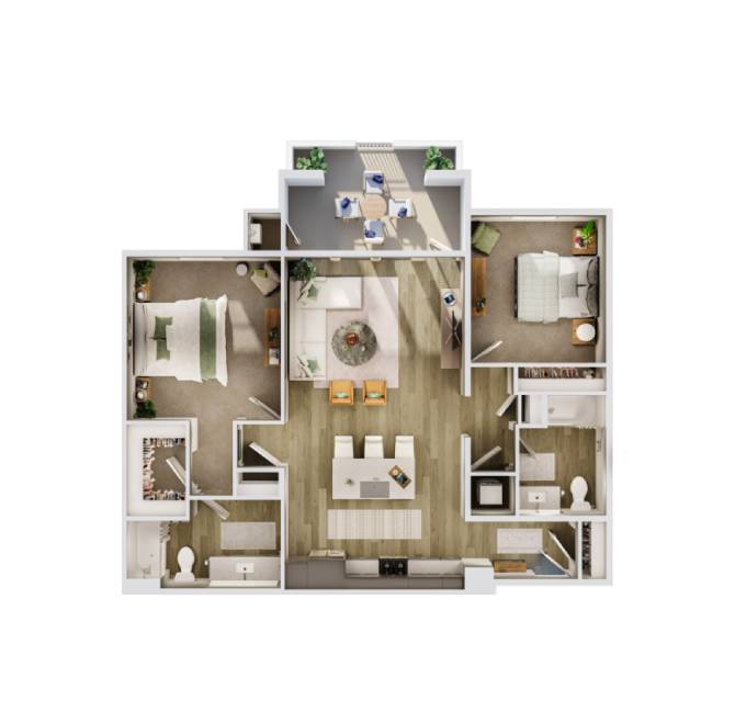 2B floor plan