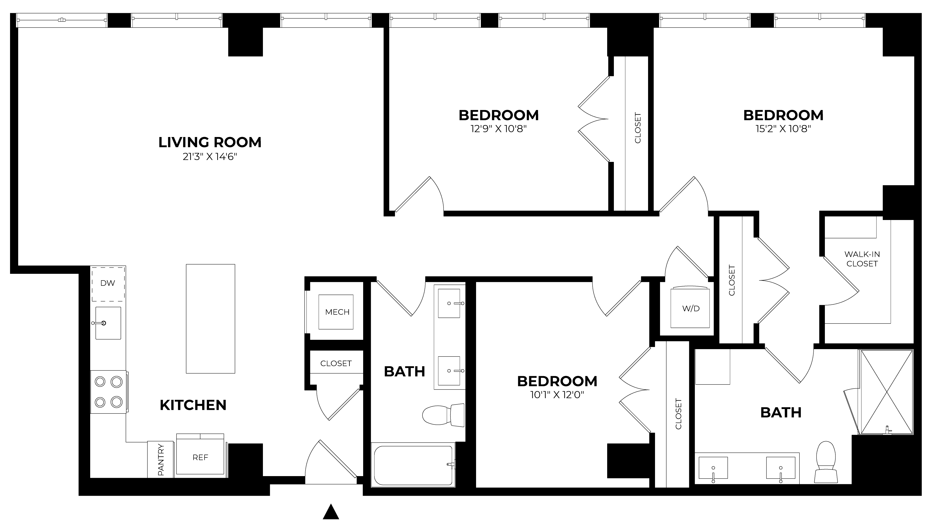 3 Bed/2 Bath-E4 floor plan