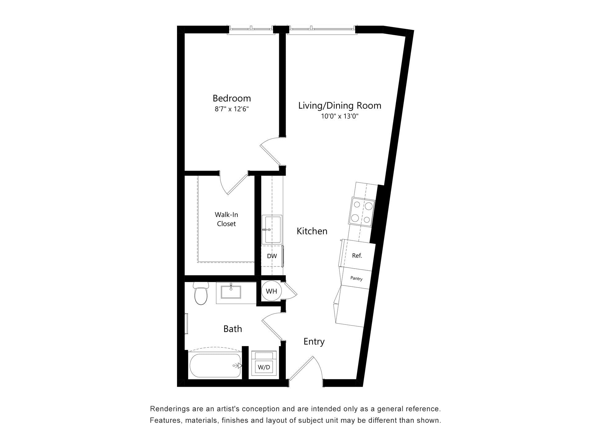 Astral by Alta 1B-E floor plan