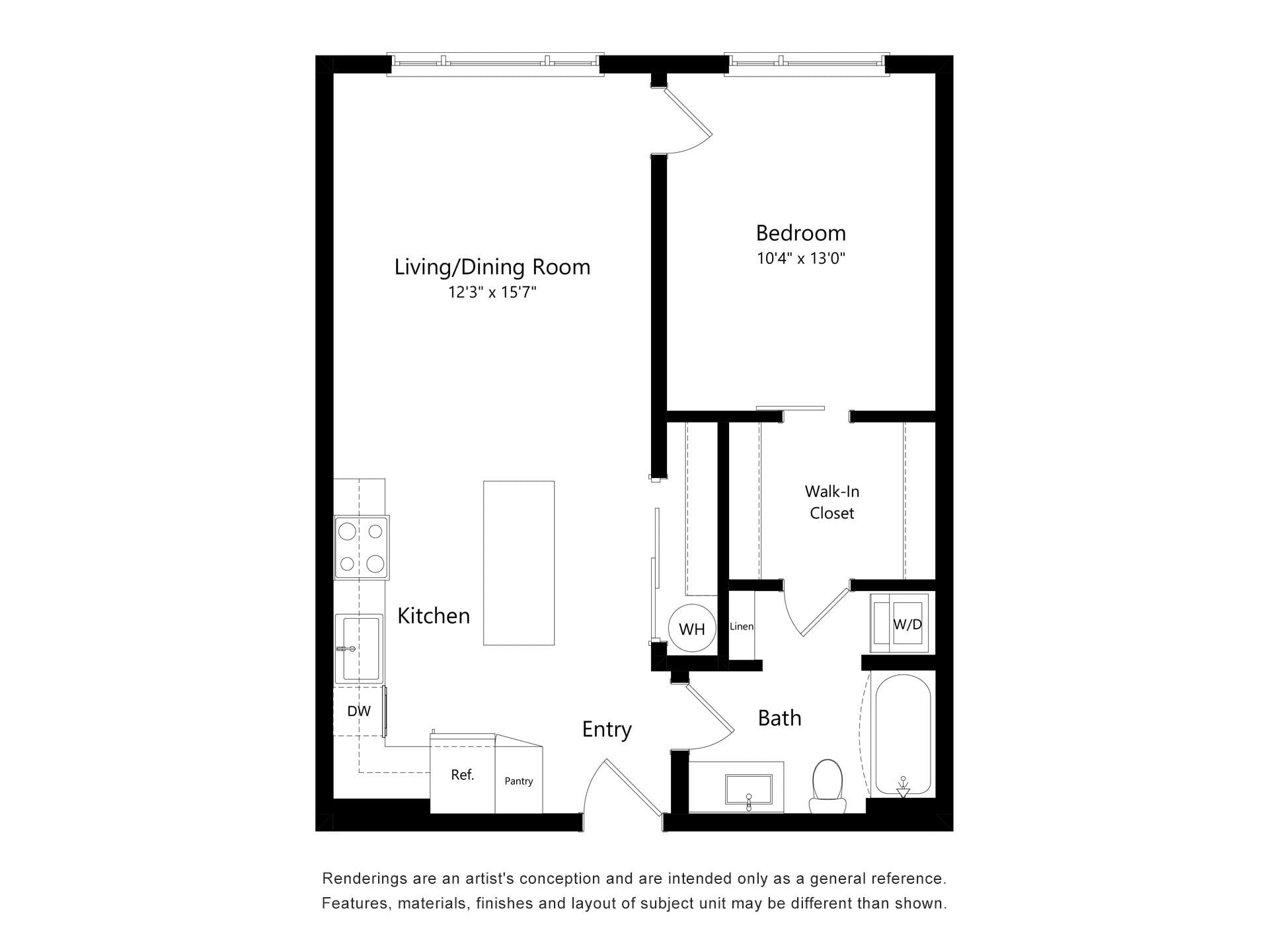 Astral by Alta 1B-B floor plan