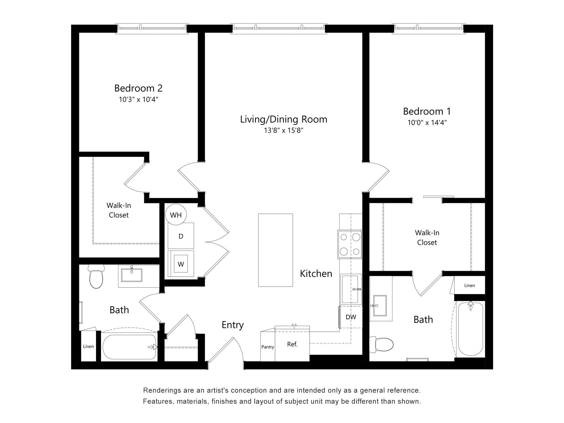 Astral by Alta 2B-A-ADA floor plan