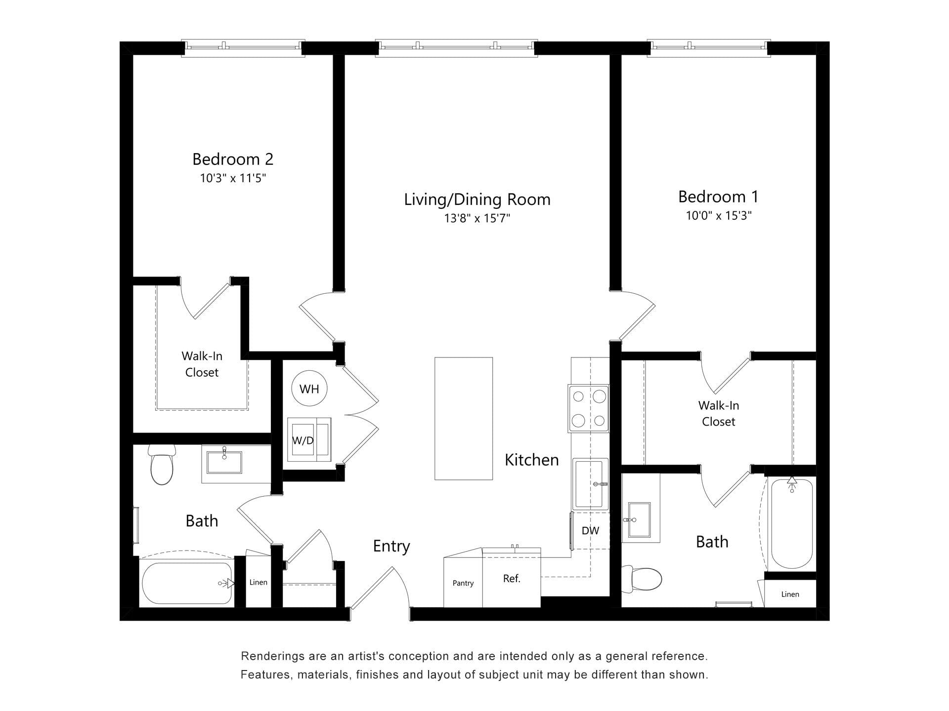 Astral by Alta 2B-B floor plan