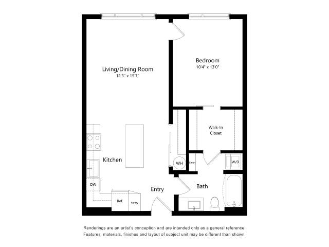 Floorplan Revel by Alta 1B-B1
