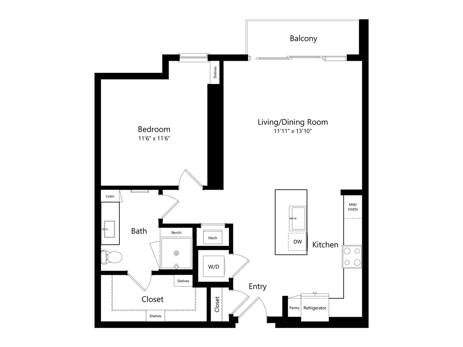 A6 floor plan