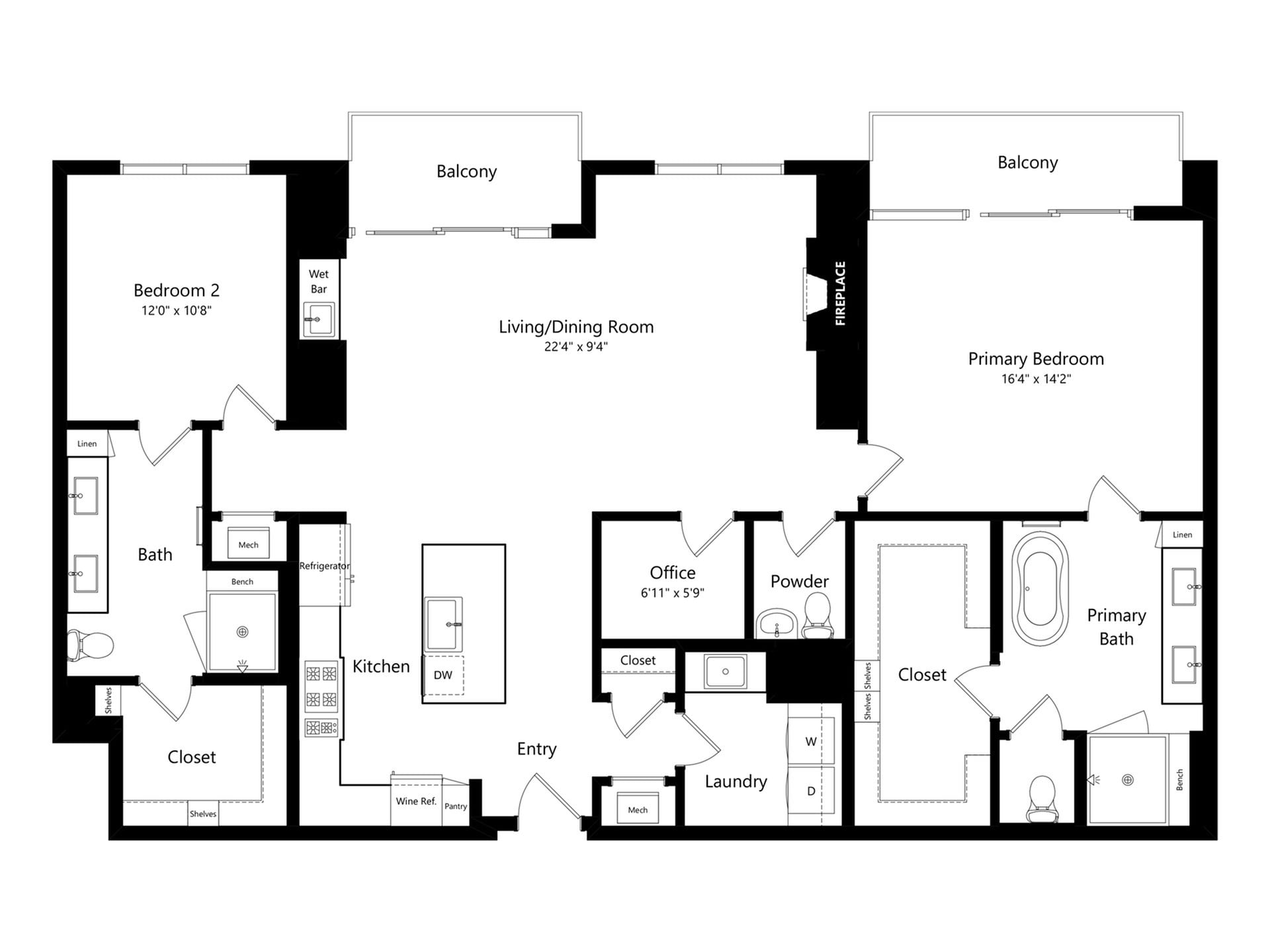PH2 floor plan