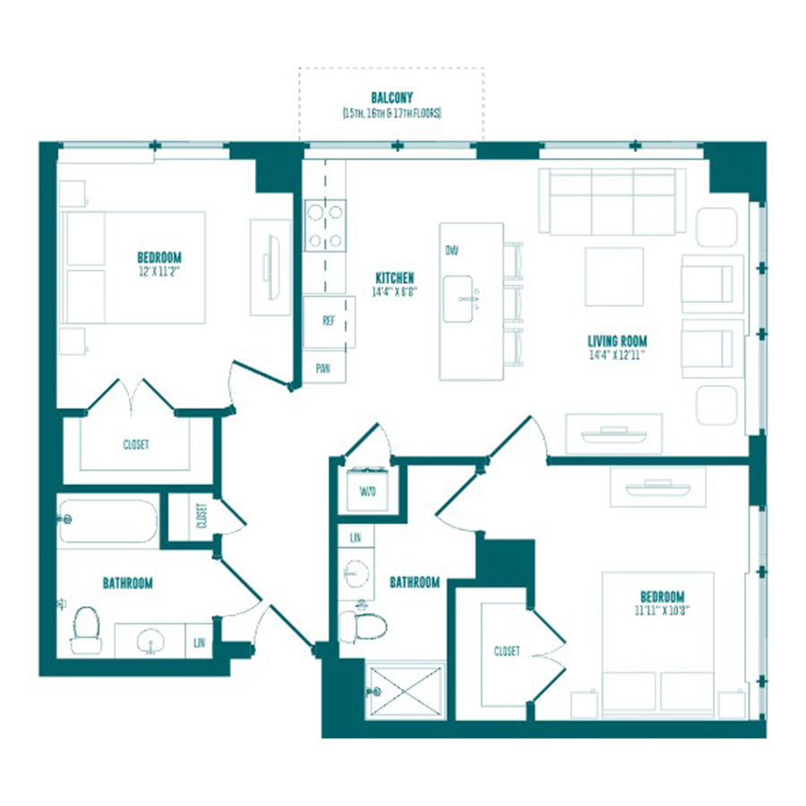 B4H2 floor plan