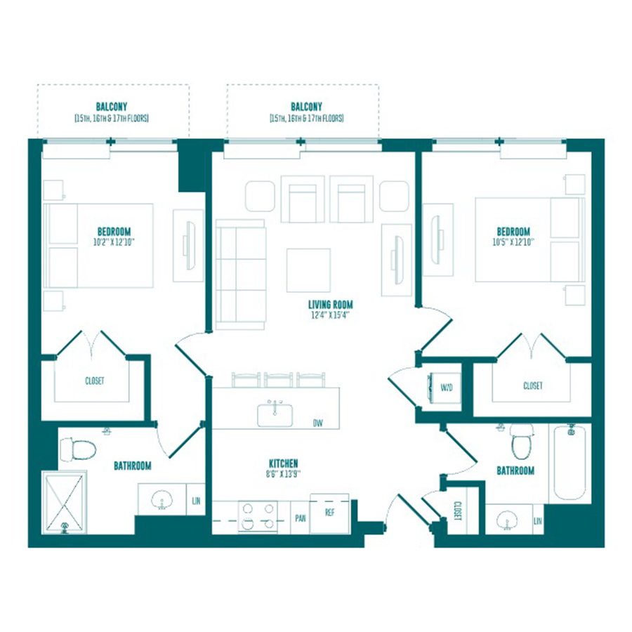 B2H2 floor plan