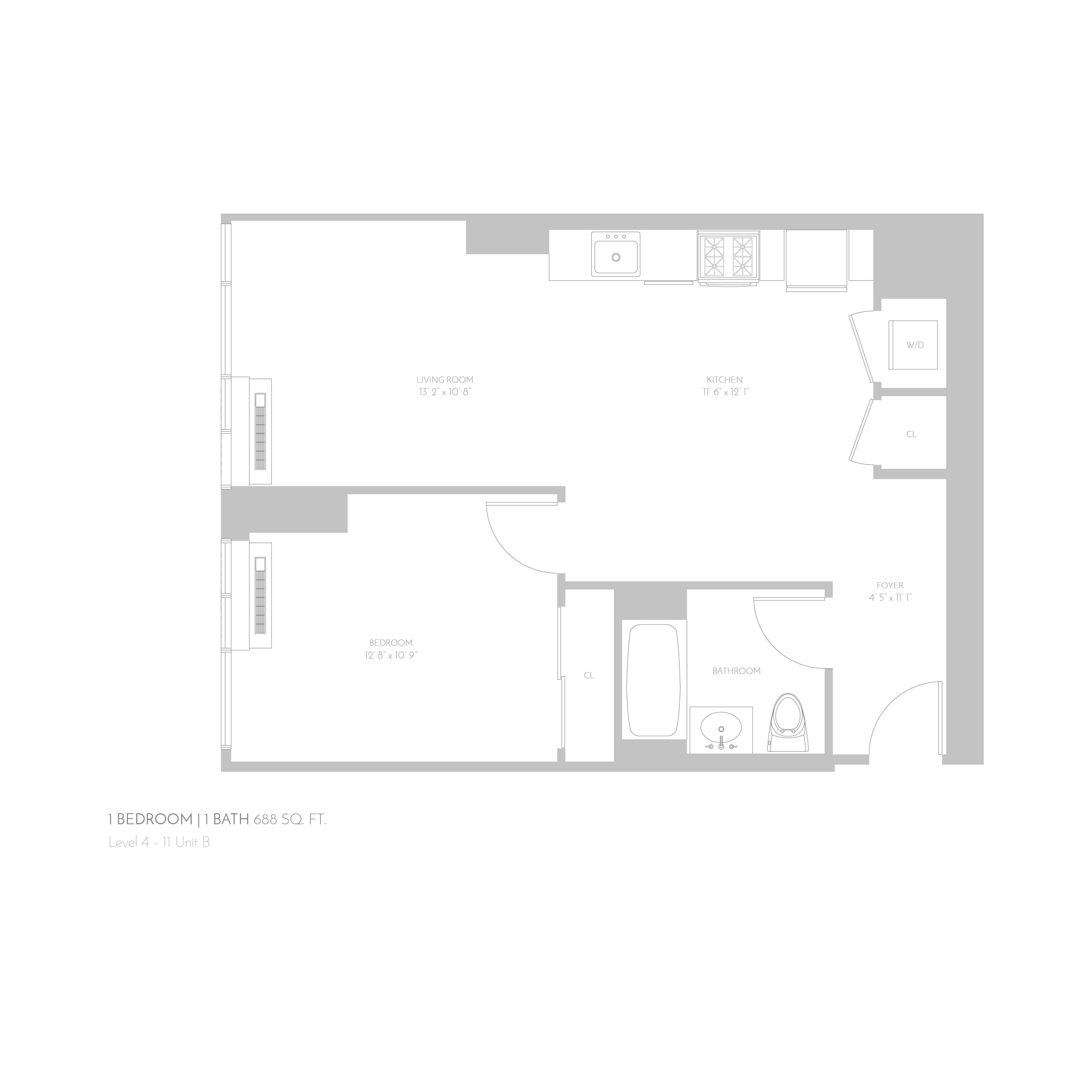 4- 11 B floor plan