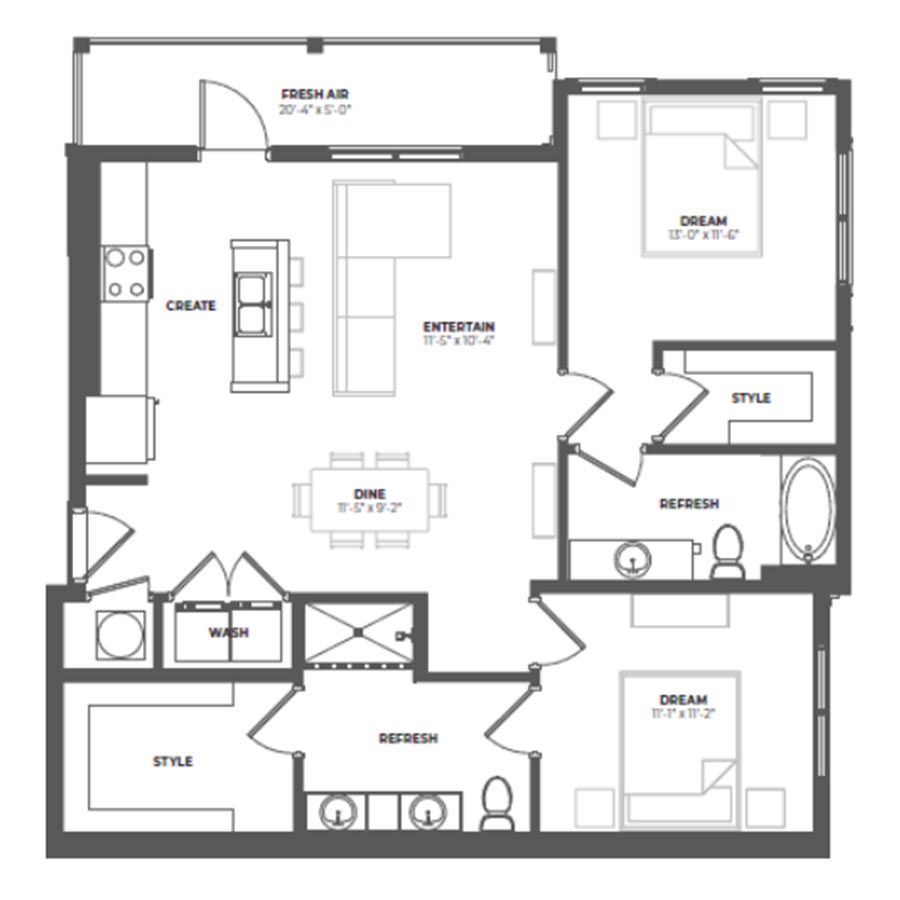 B2 floor plan