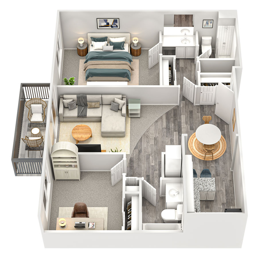 2 x 2 Sycamore B2PSR floor plan