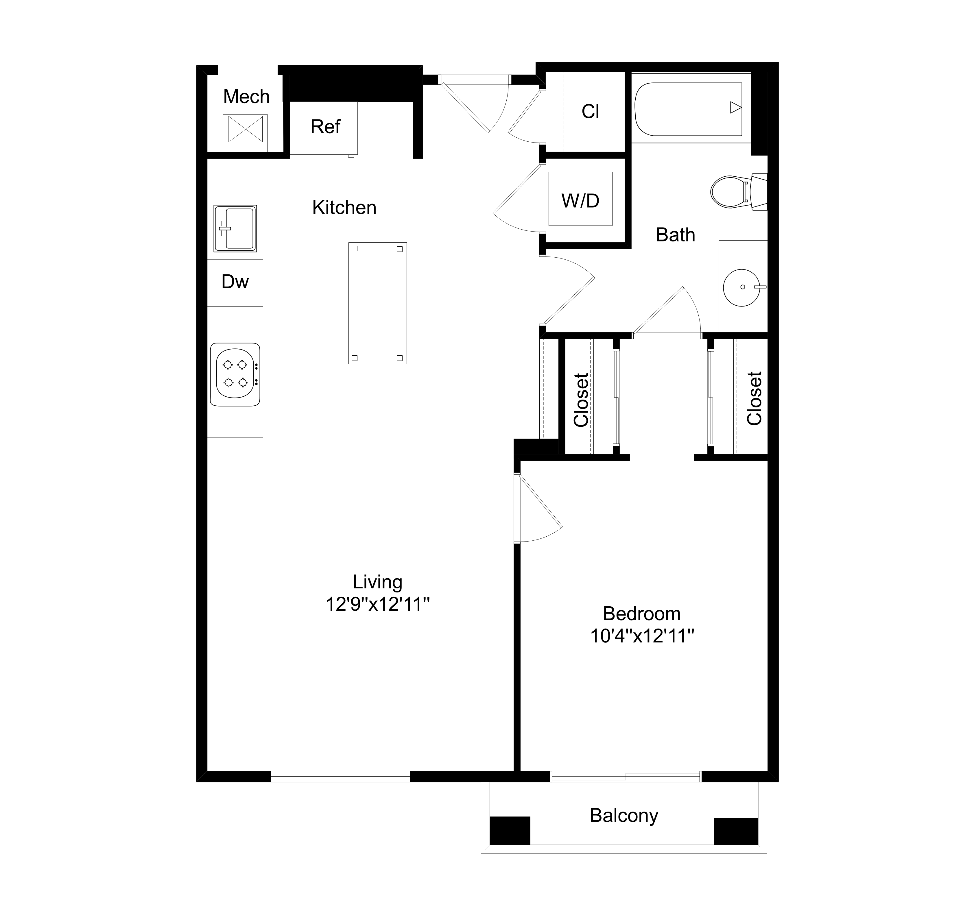 1B4 floor plan