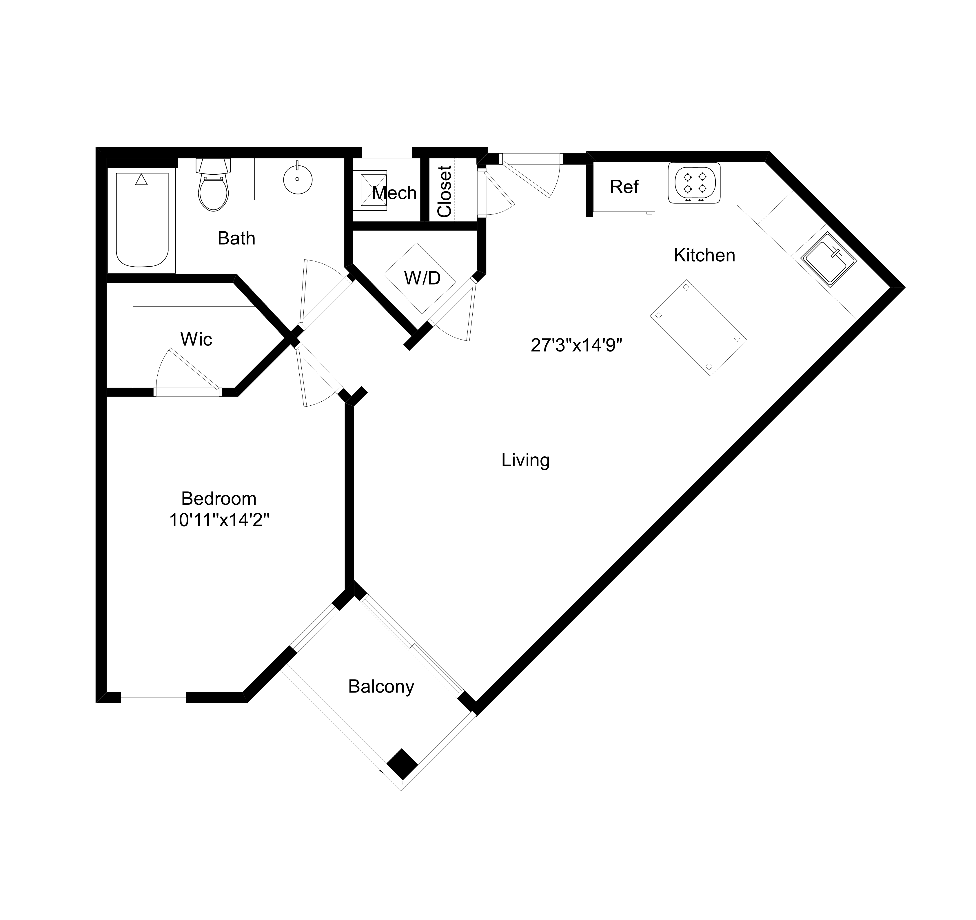 1B8 floor plan