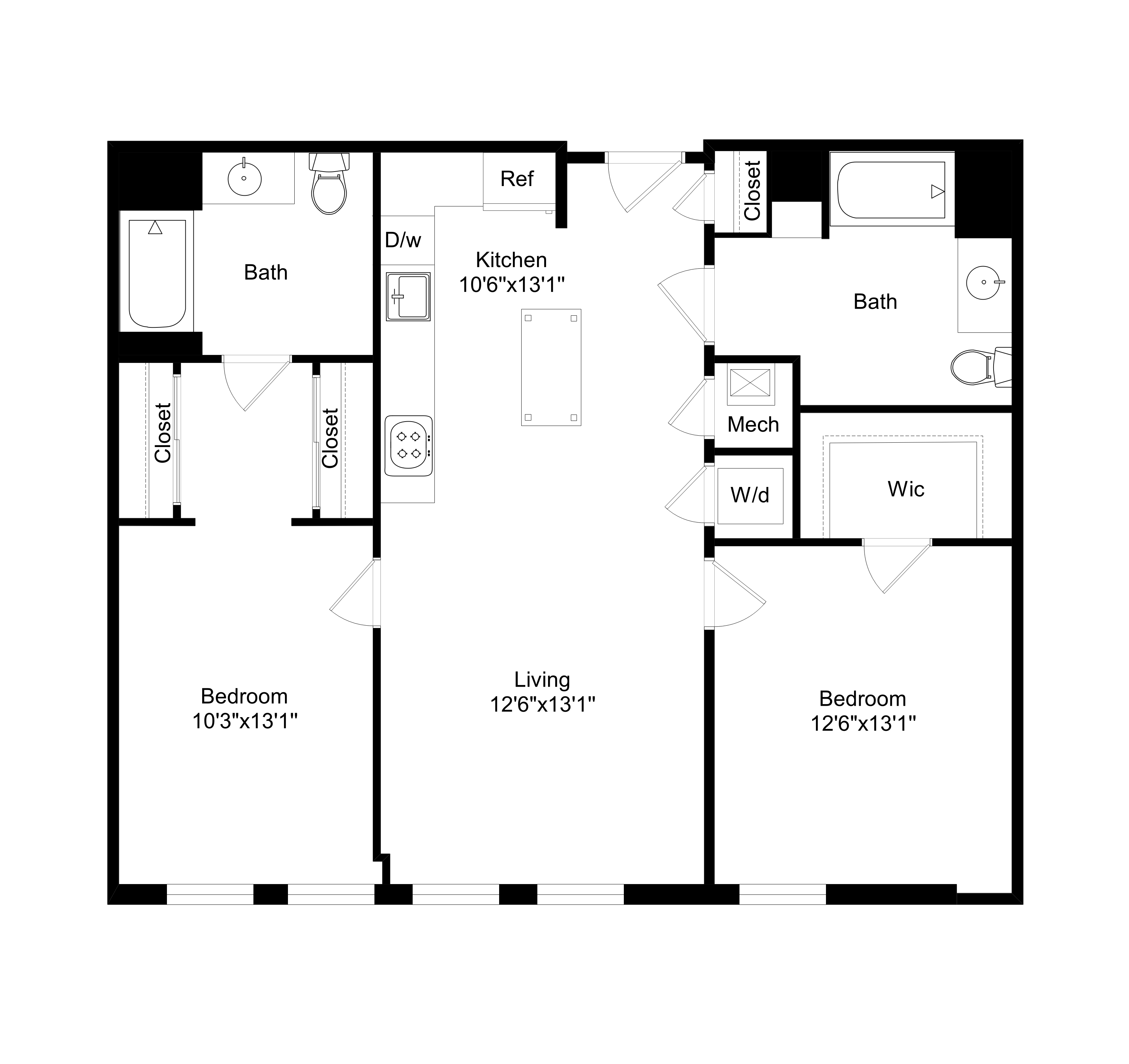 2B3 floor plan