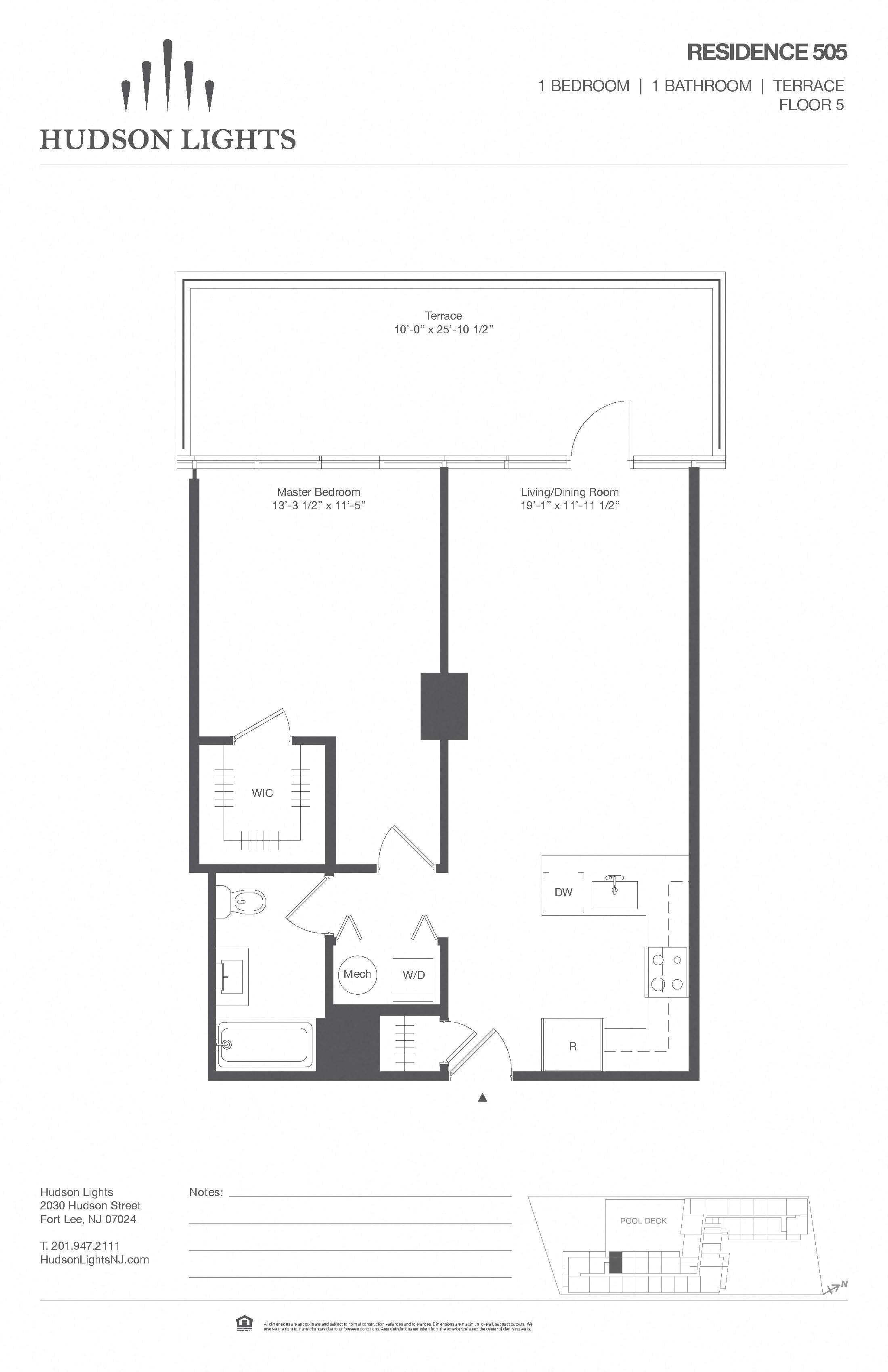 Residence 605 floor plan