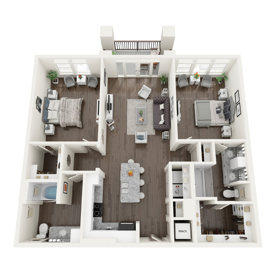 B-1 floor plan