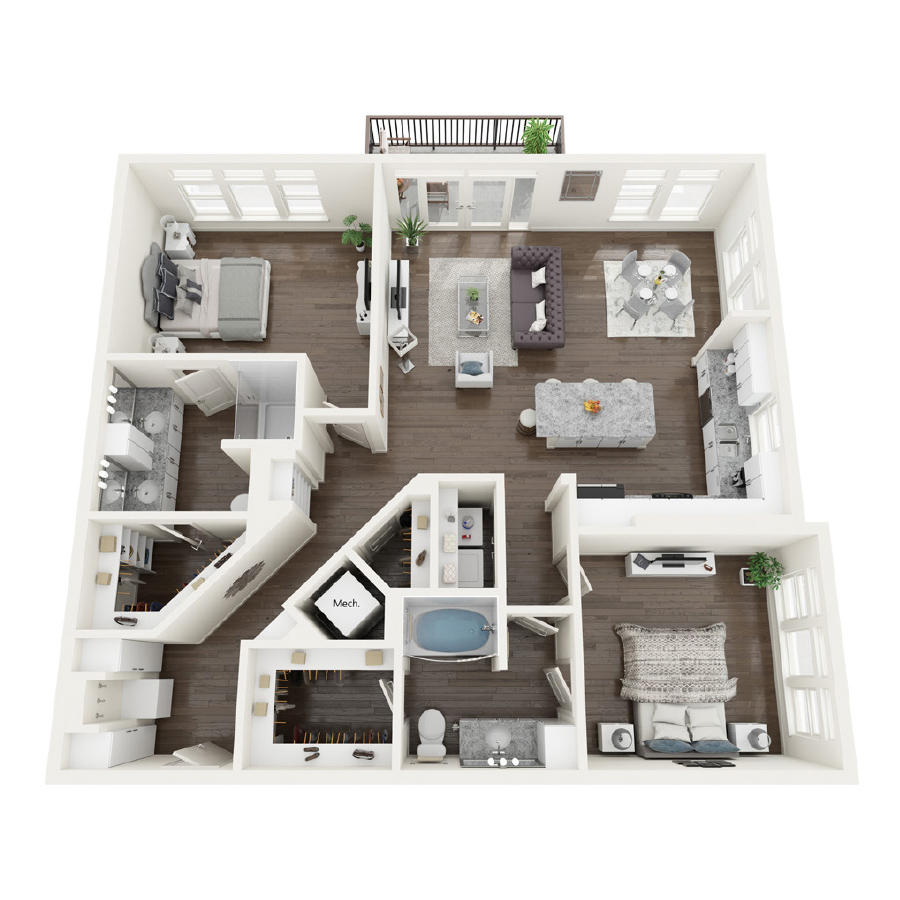 B-2 floor plan