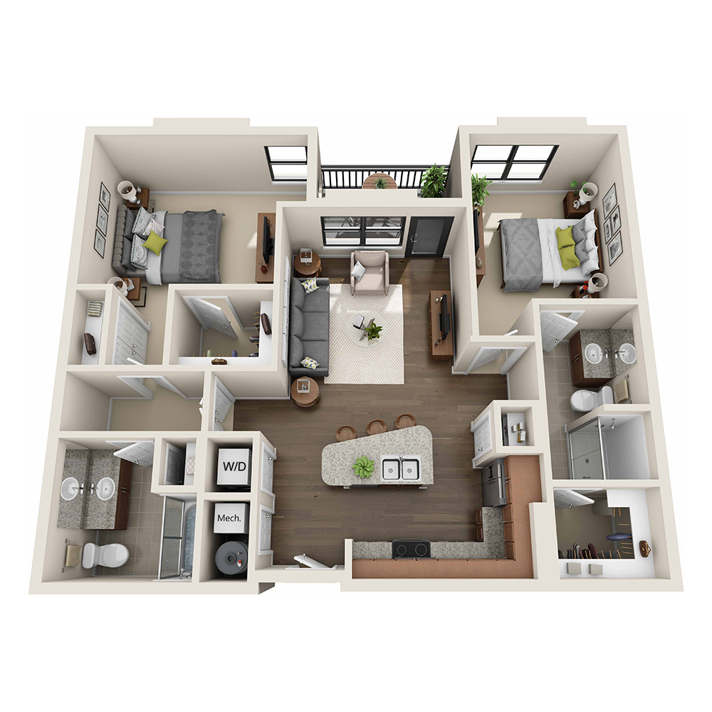 Needle floor plan
