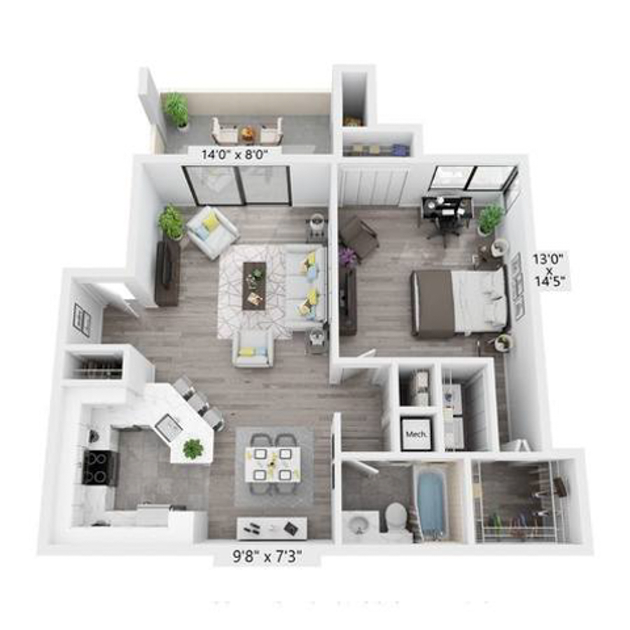 The Aventura floor plan