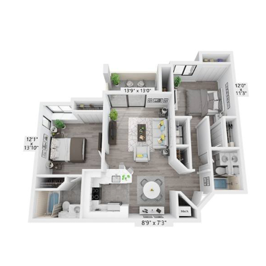 The Barbados floor plan