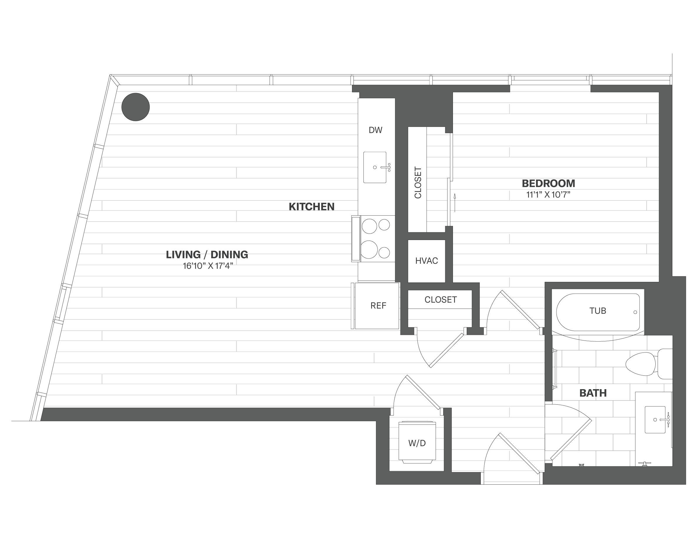 1 Bed/1 Bath-X10 floor plan