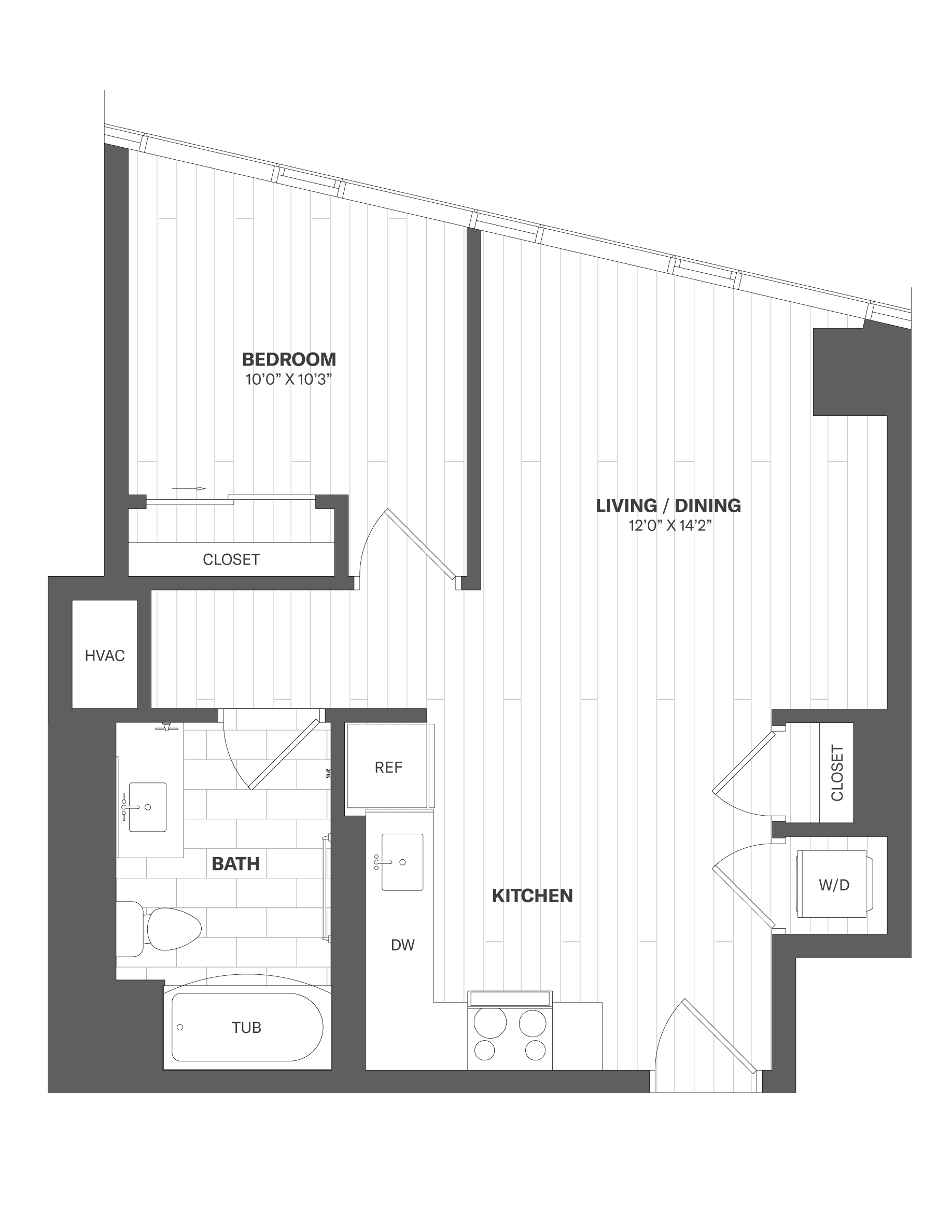 1 Bed/1 Bath-X09 floor plan