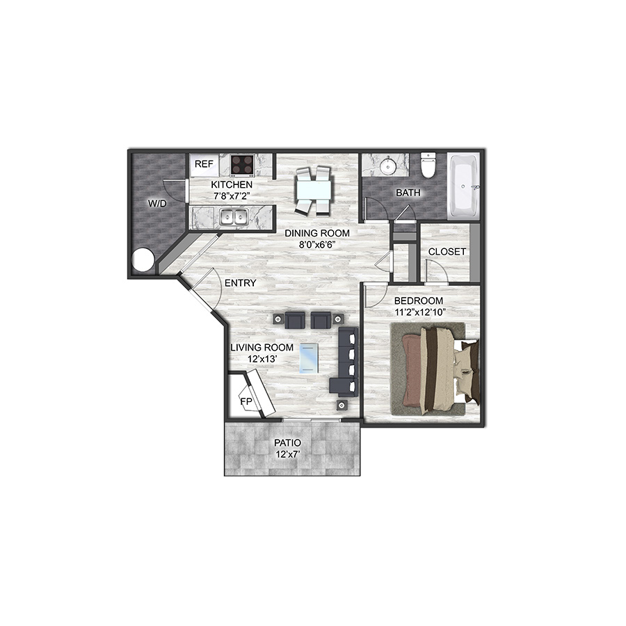 A2 floor plan