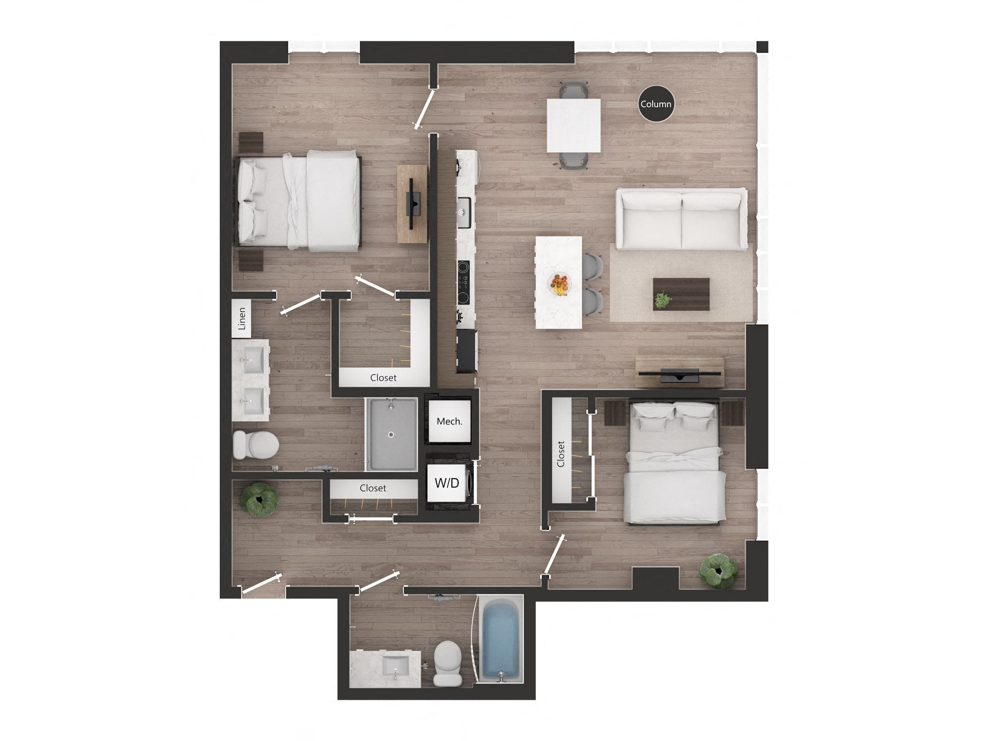 2BD2i floor plan