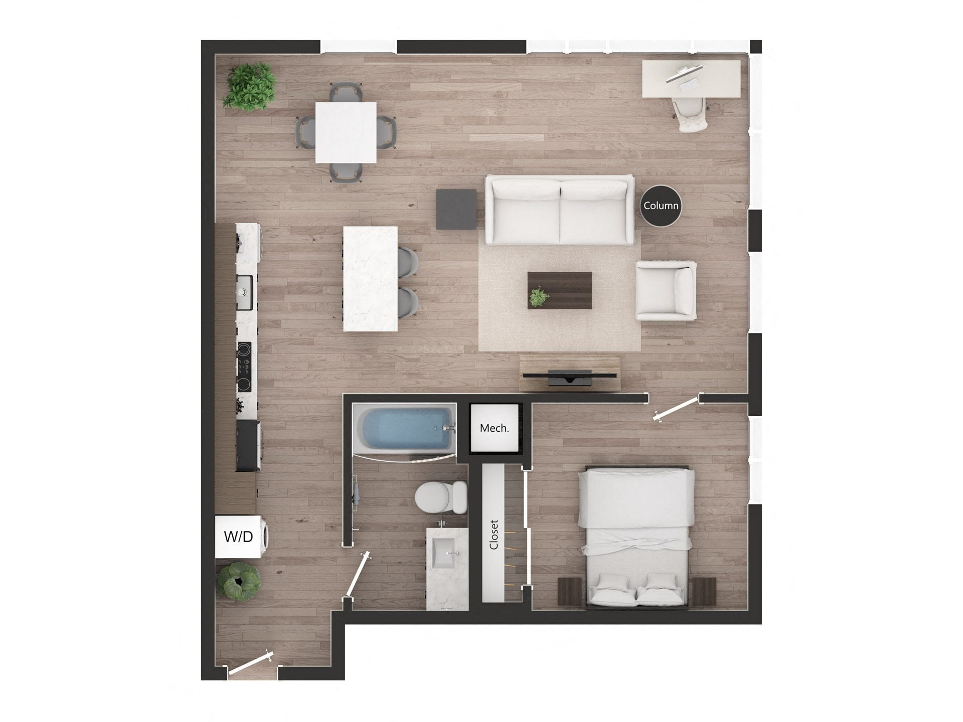 1BD1zq floor plan