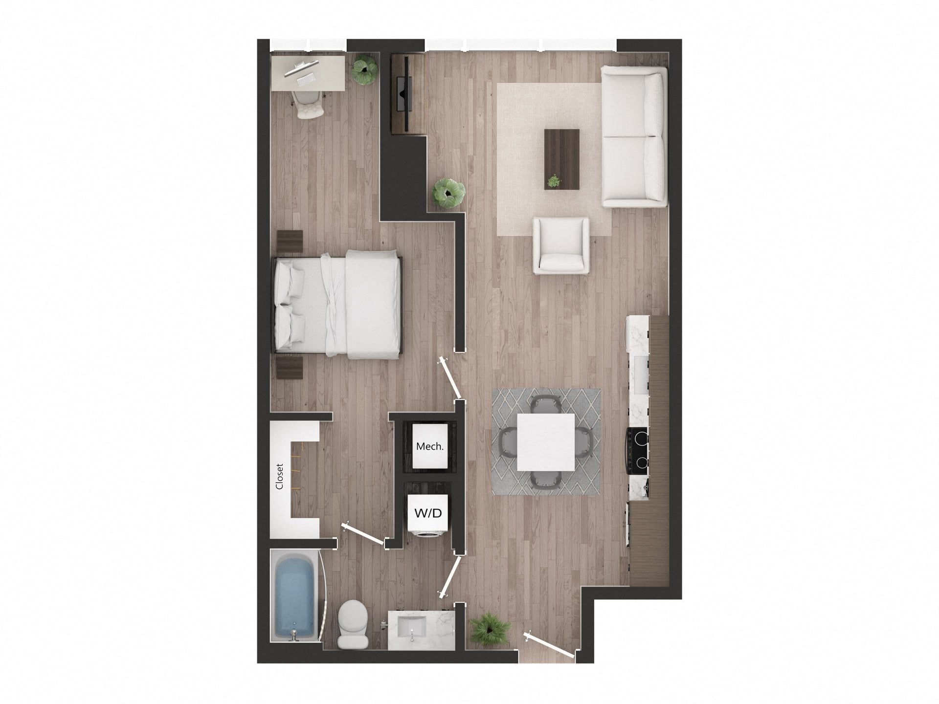 1BD1zm floor plan