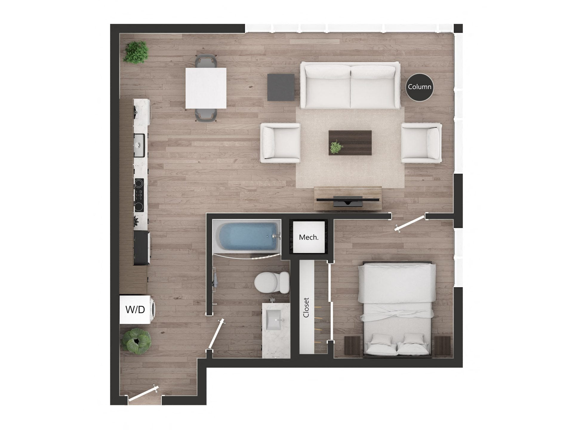 1BD1z floor plan