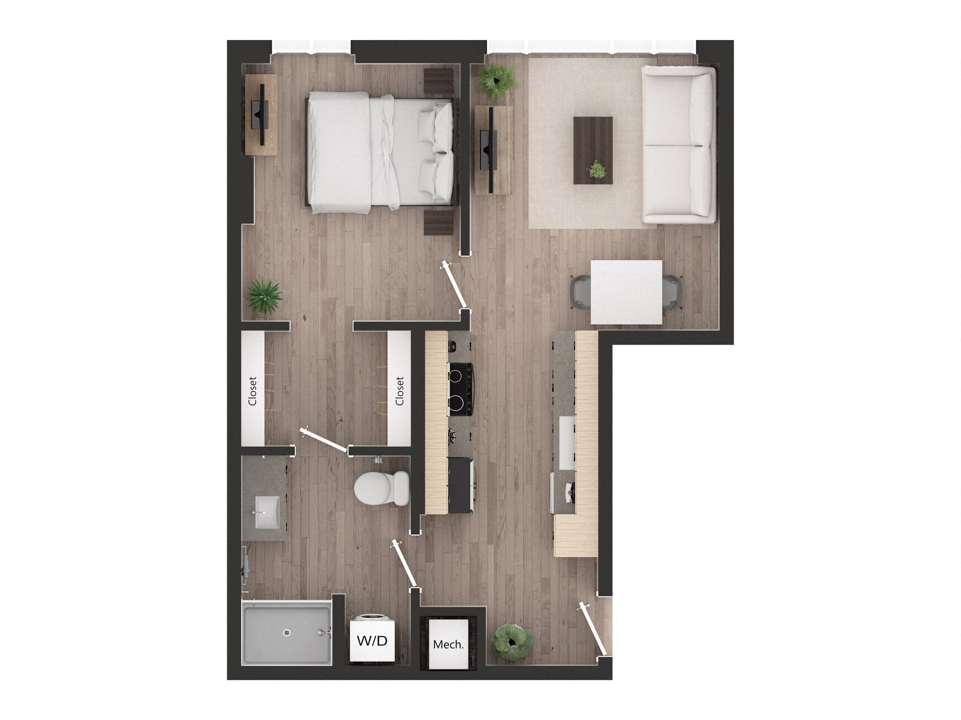 1BD1v floor plan