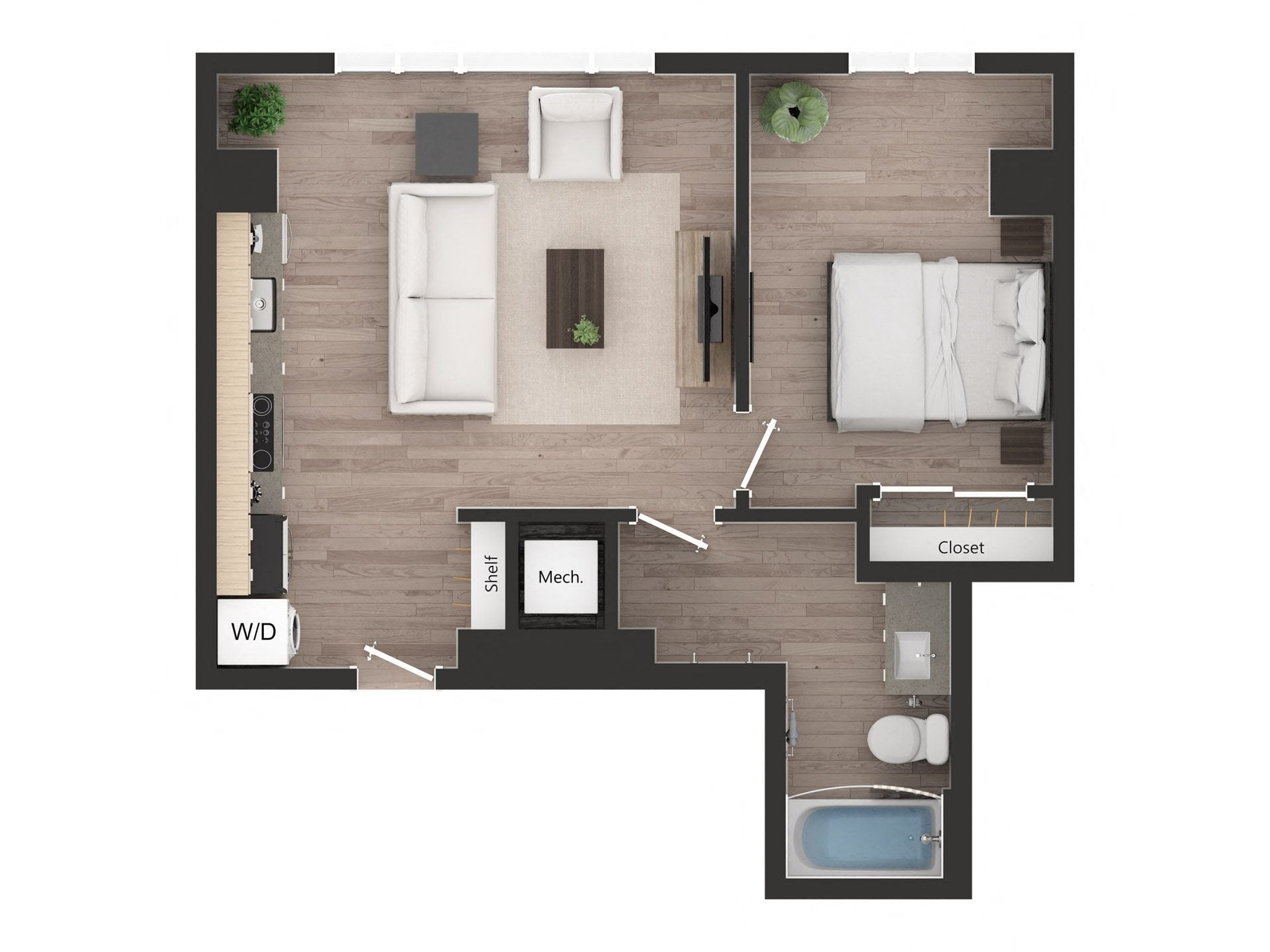 1BD1i floor plan