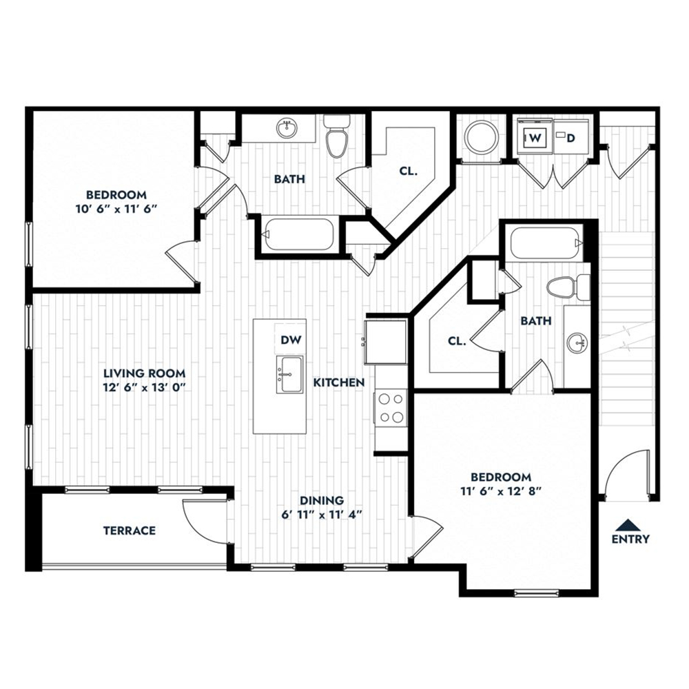 2B floor plan