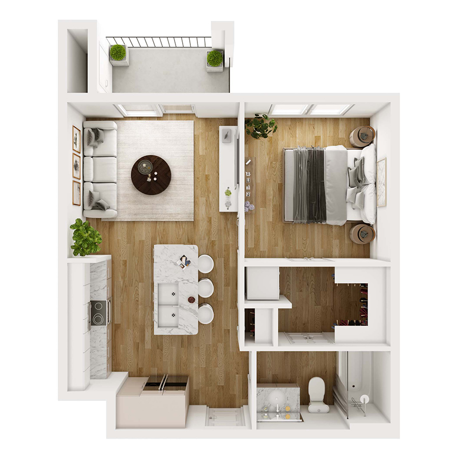E floor plan