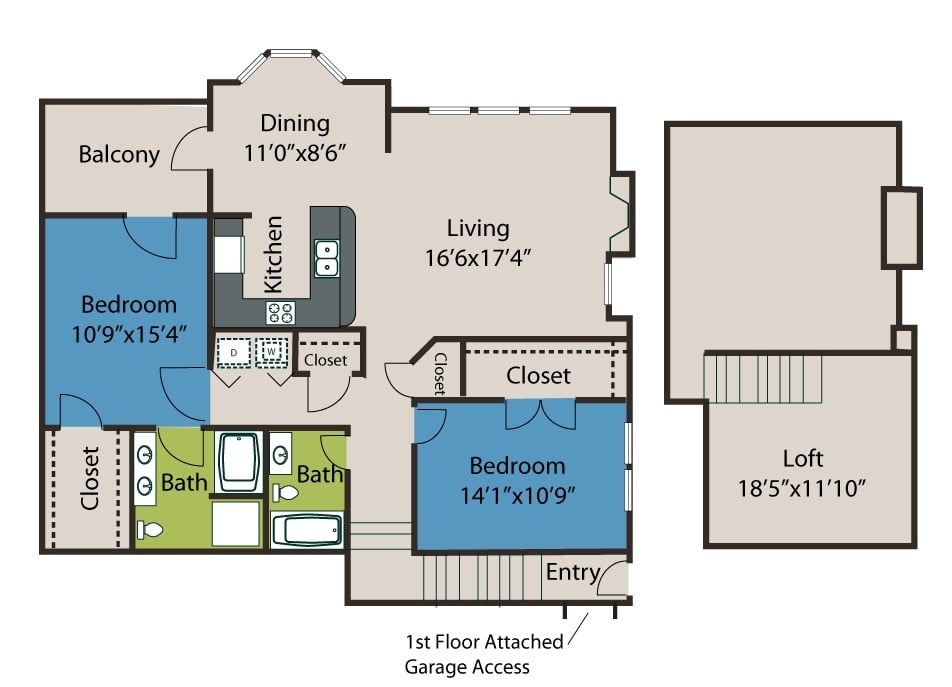 2A-Loft floor plan