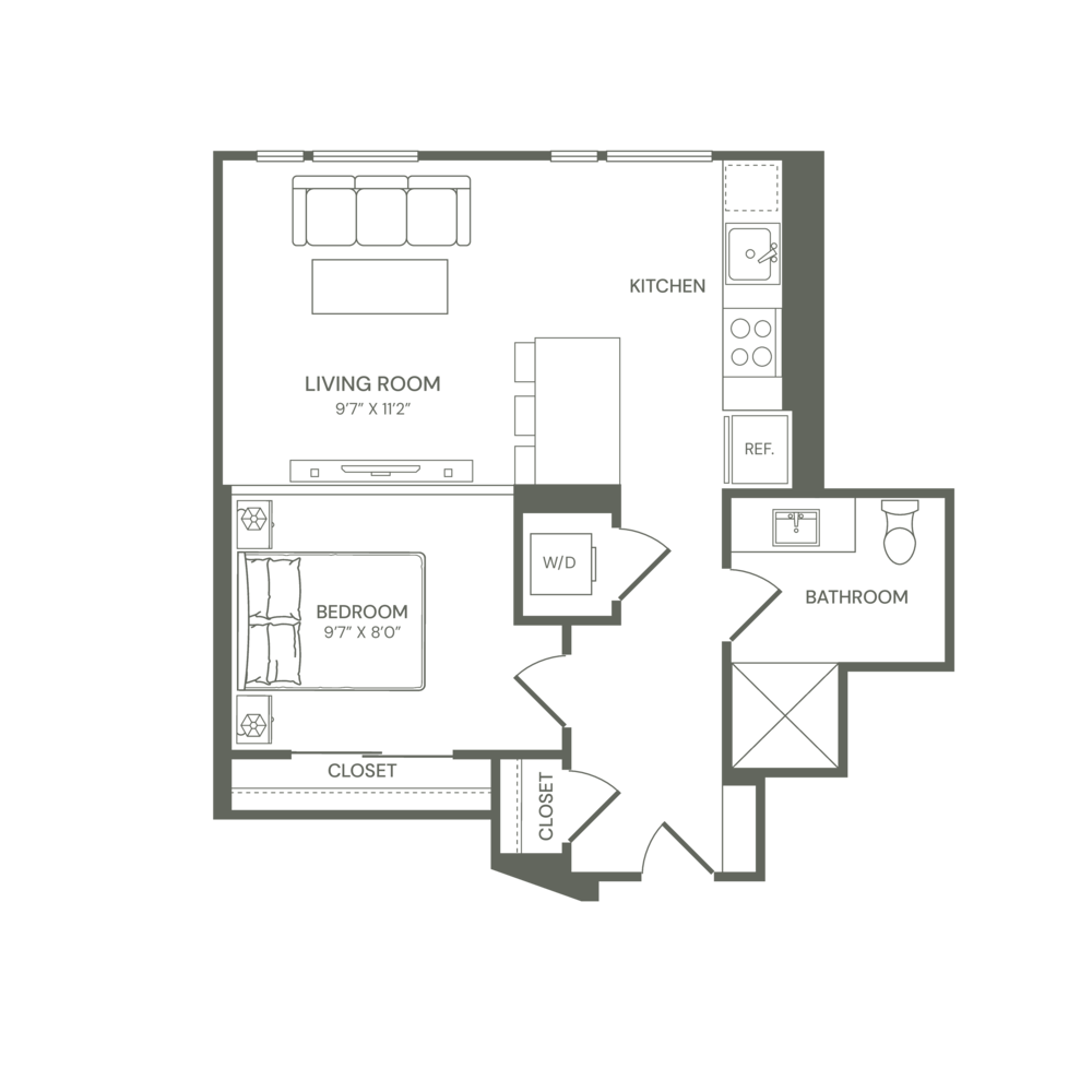 A1U floor plan