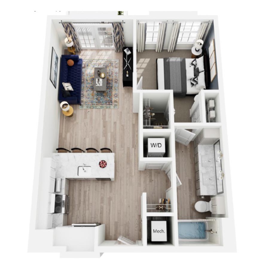 A2.1 floor plan