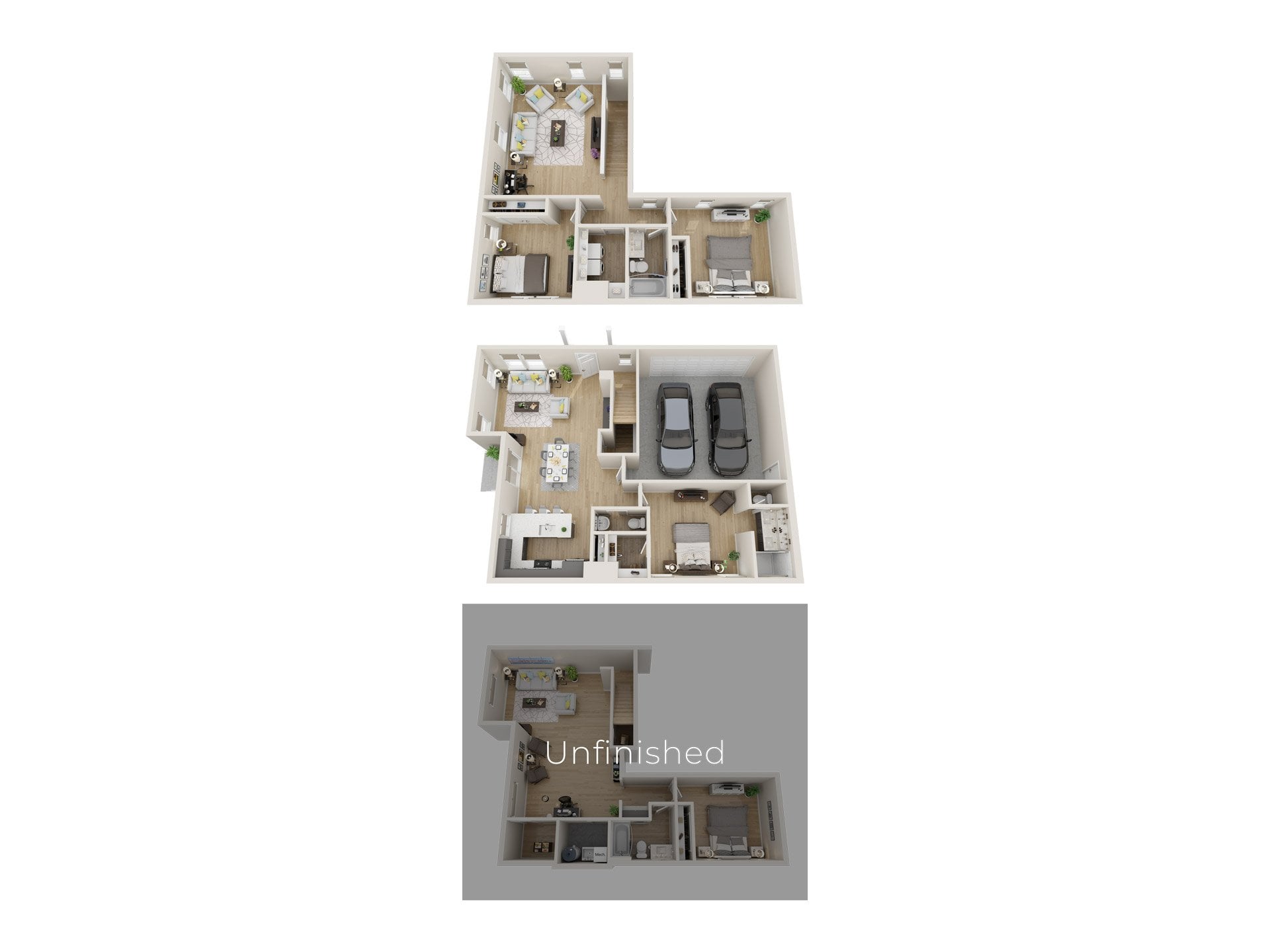 Valli 4 (Unfinished Basement) floor plan
