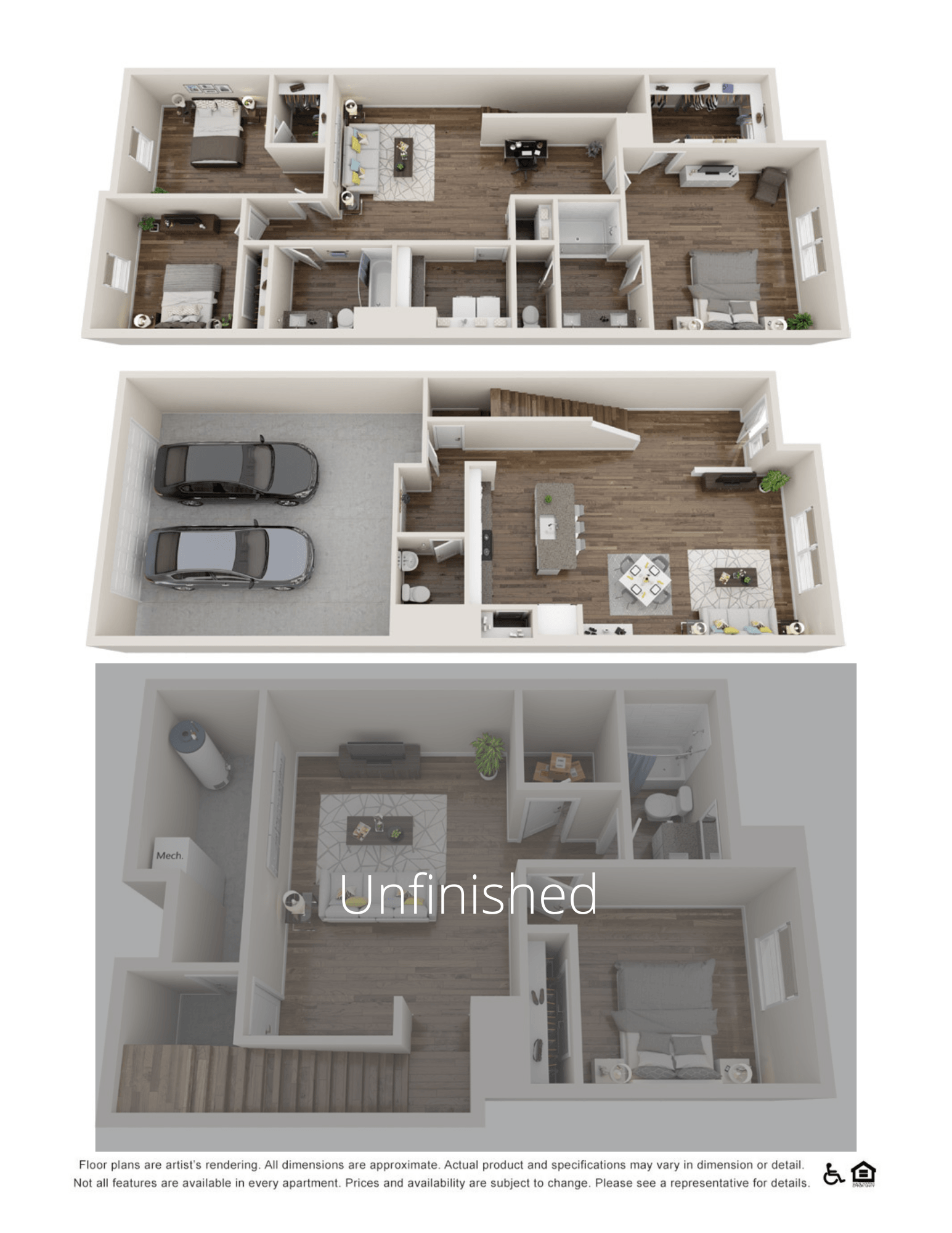 Strada (Unfinished Basement) floor plan