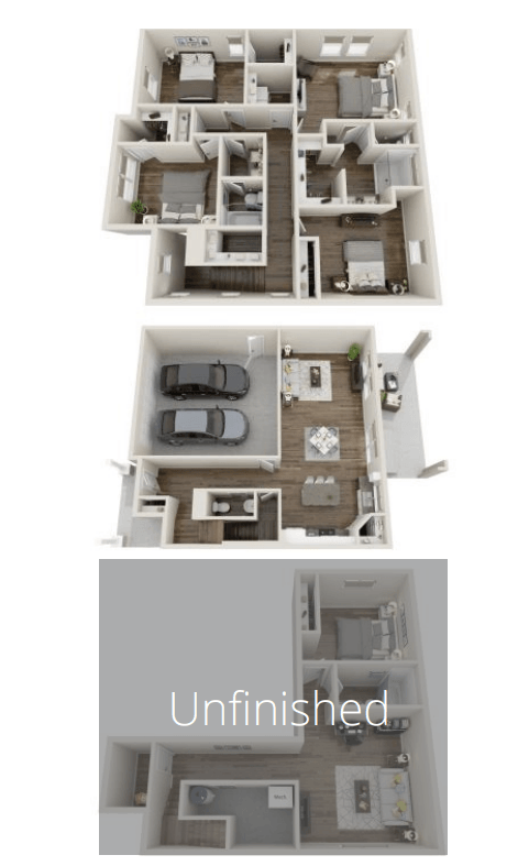 Trevi (Unfinished Basement) floor plan