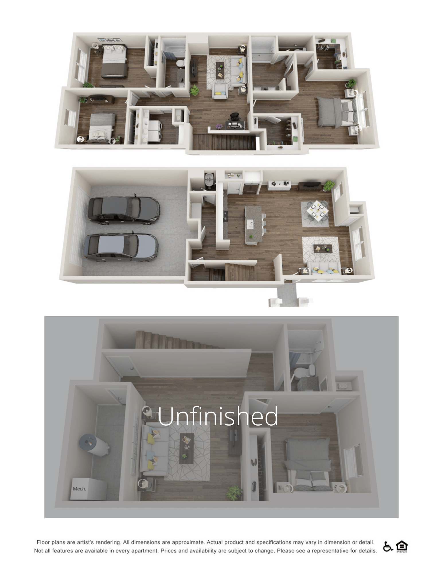 Riva (unfinished basement) floor plan