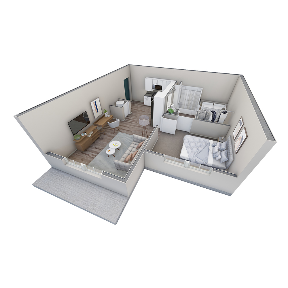 1 BR Horizon Overlook floor plan