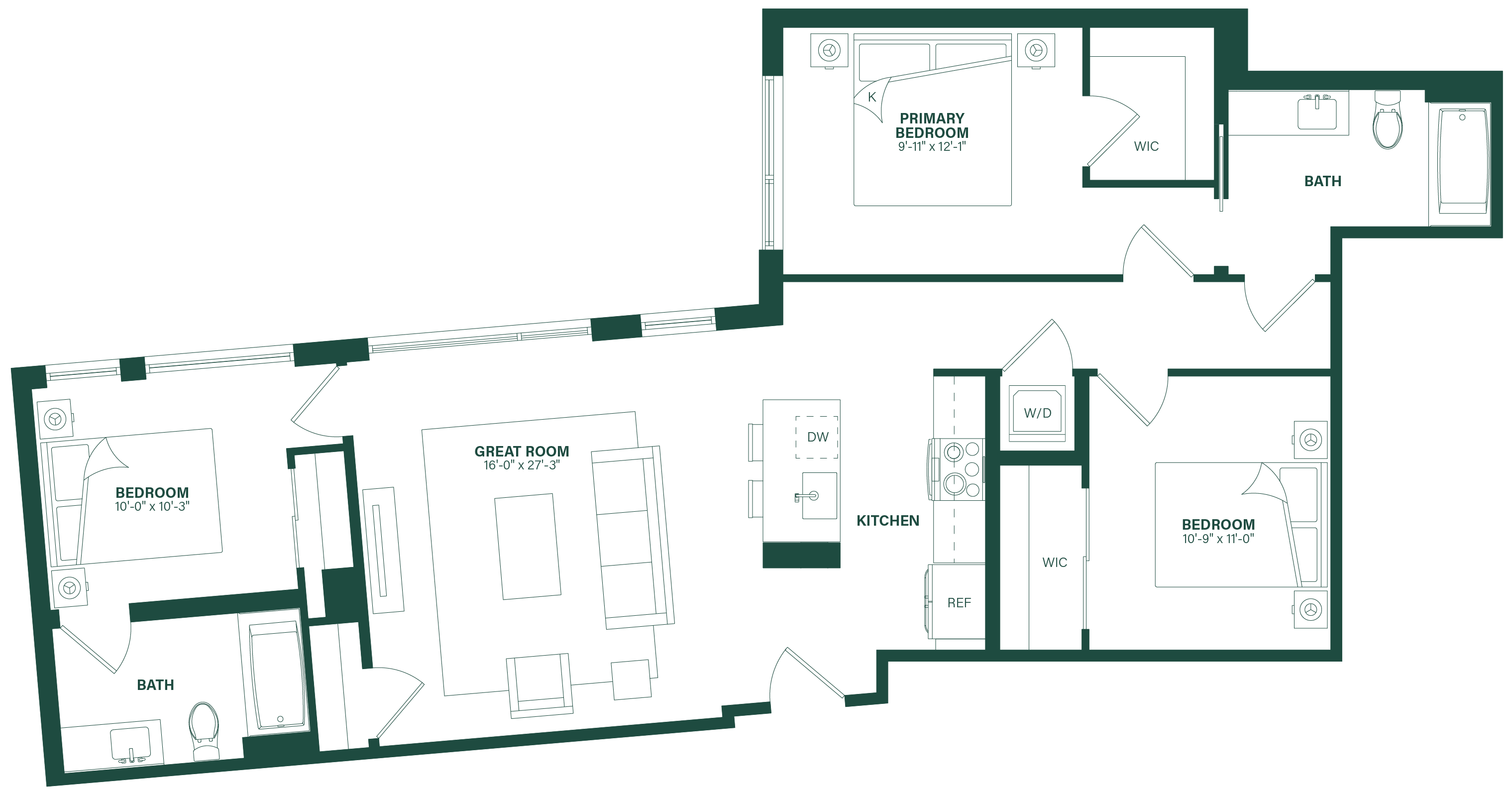 3 Bed/2 Bath-3S.4/3S.3 floor plan